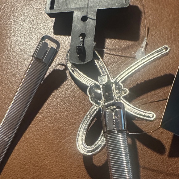 Silver Women's Belt with Bow Accent - Picture 4 of 4
